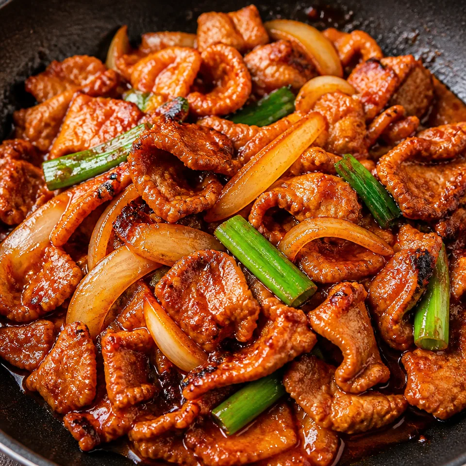 Jeyuk Bokkeum (or Spicy Pork Bulgogi) — serving inspiration
