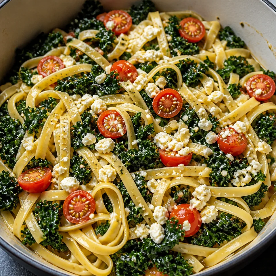 Kale and Feta One-Pot Pasta — serving inspiration