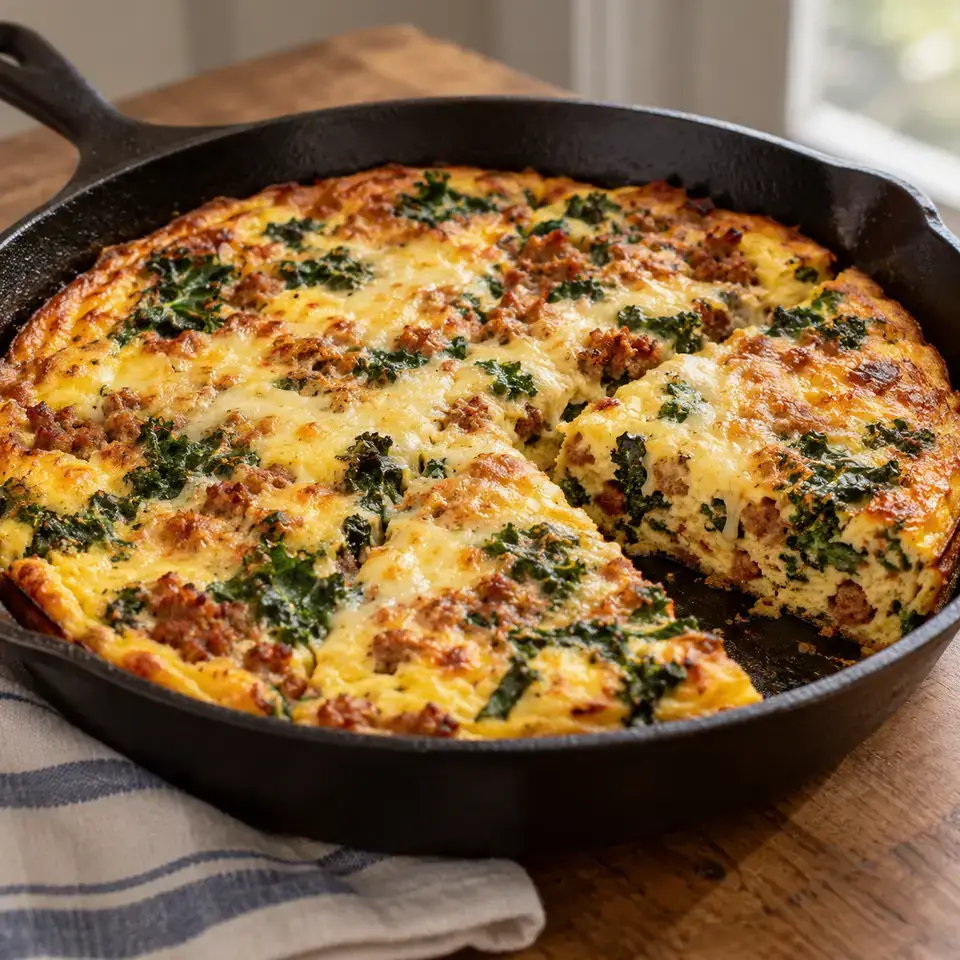 Kale & Chorizo Frittata — serving inspiration