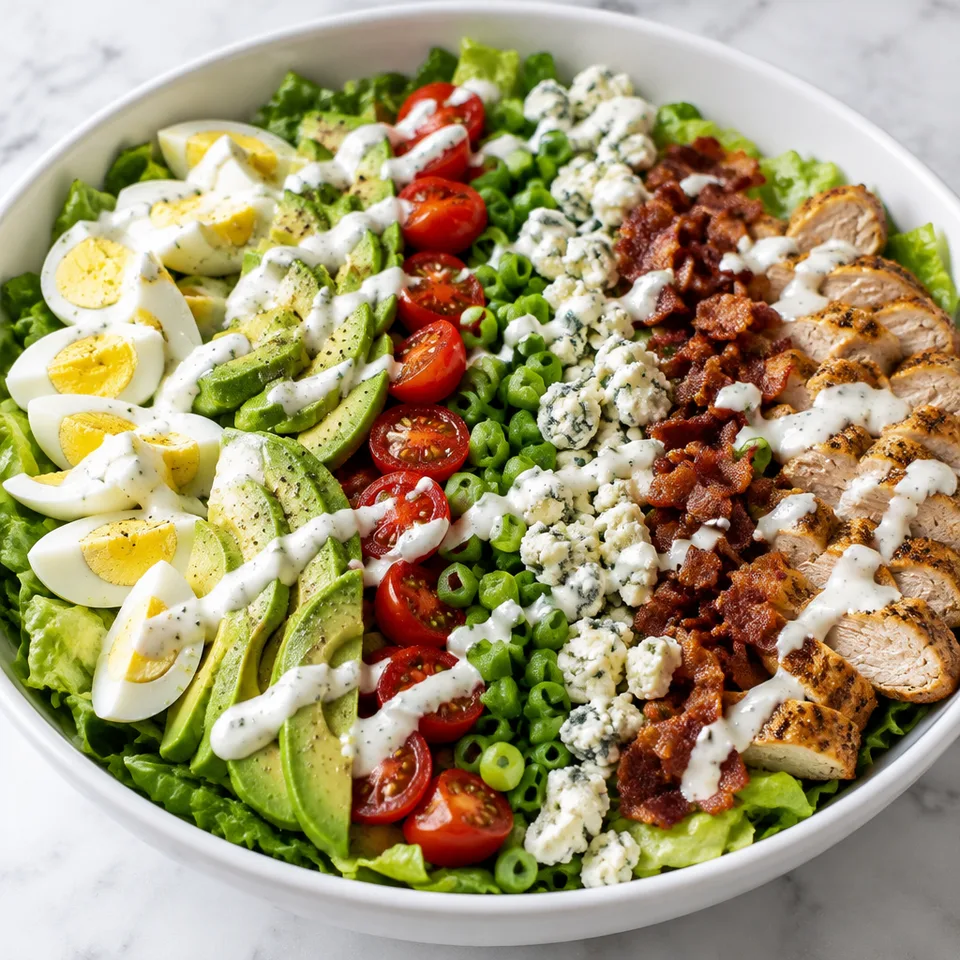 Keto Cobb Salad with Ranch Dressing — serving inspiration
