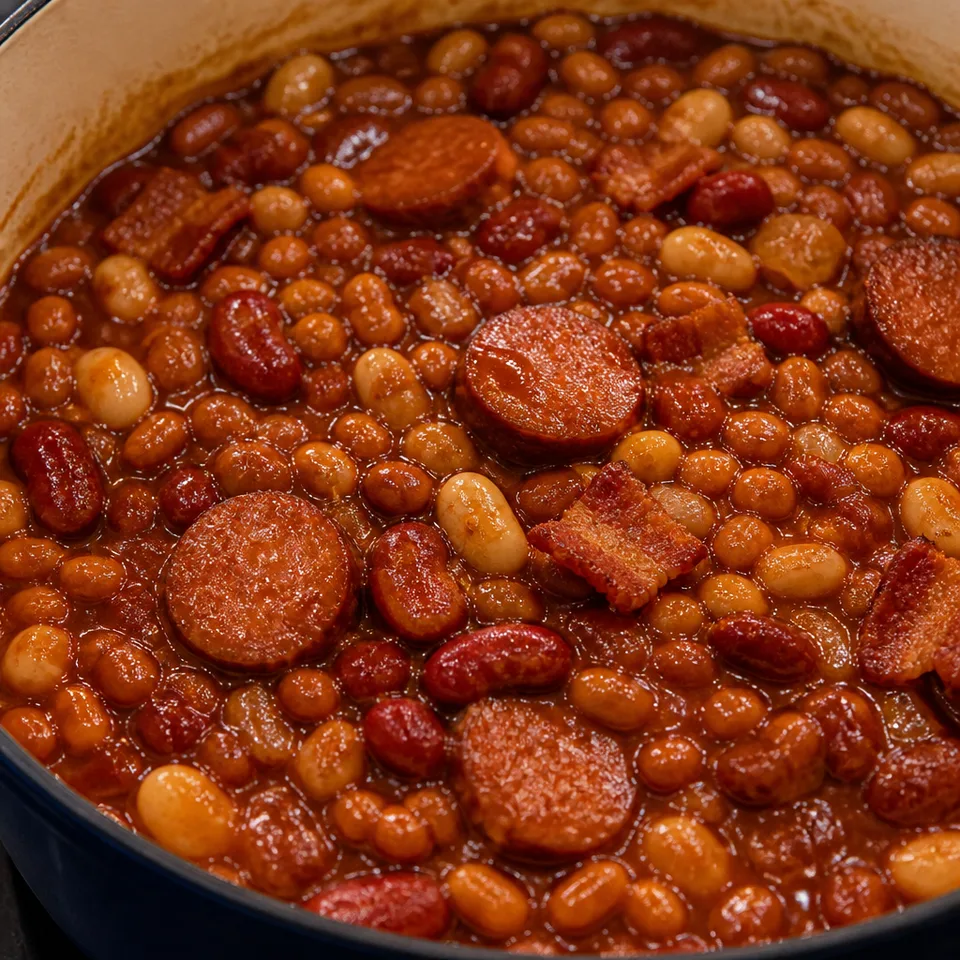 Kielbasa Baked Beans — serving inspiration