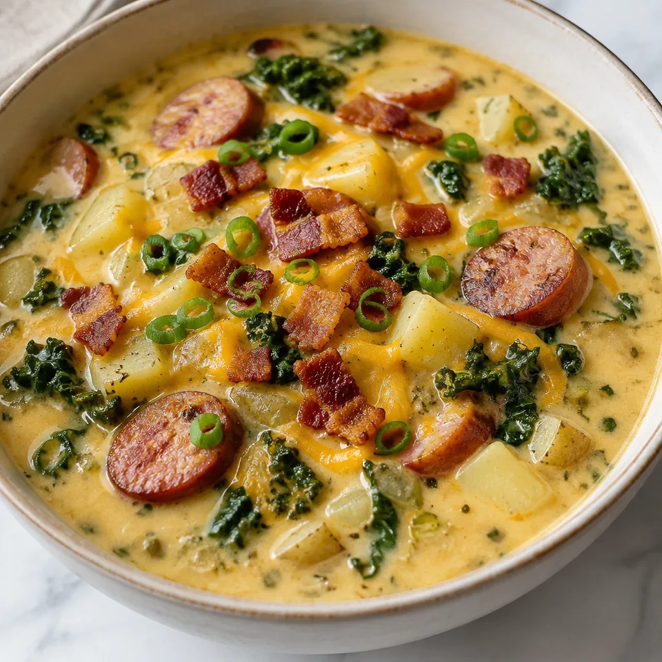 Kielbasa Potato Soup — serving inspiration