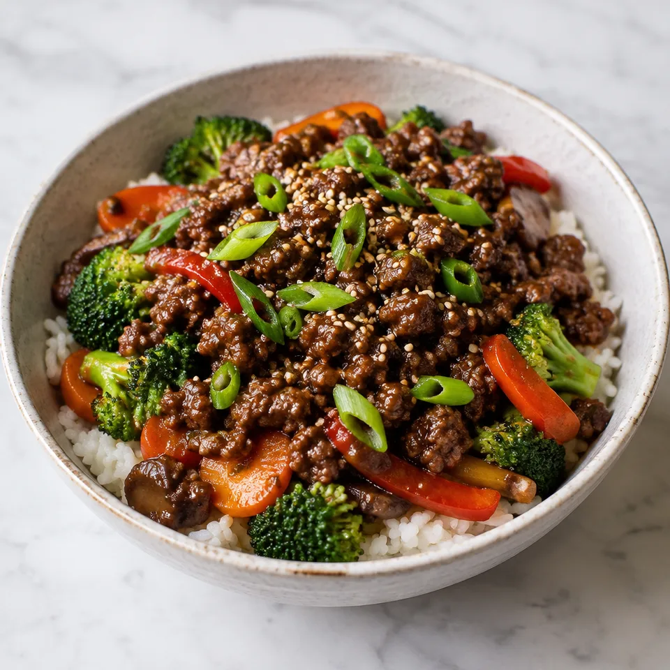 Korean Beef Bowls — serving inspiration