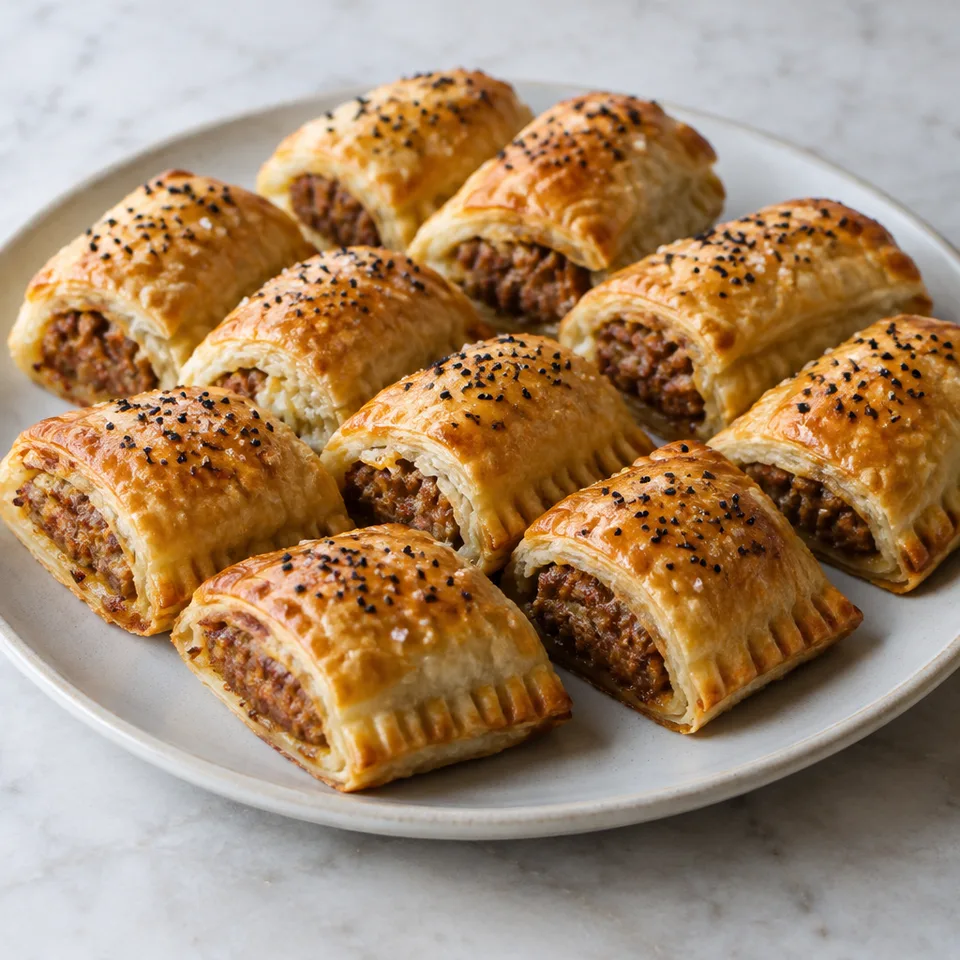 Lamb sausage rolls — serving inspiration