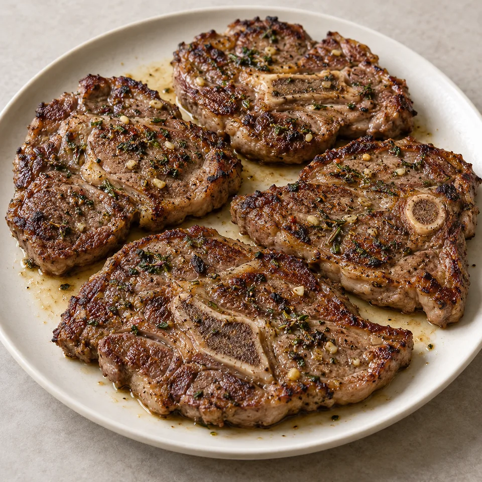 Lamb Shoulder Chops — serving inspiration