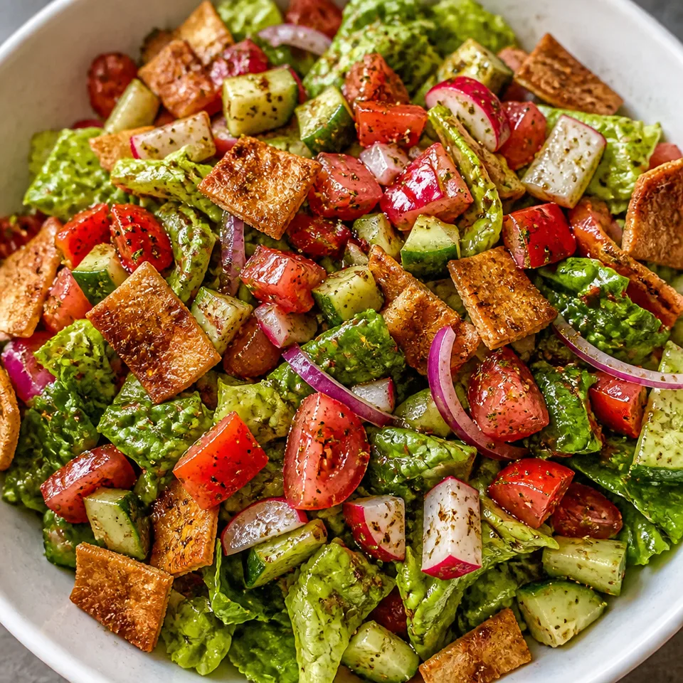 Lebanese Fattoush Salad — serving inspiration
