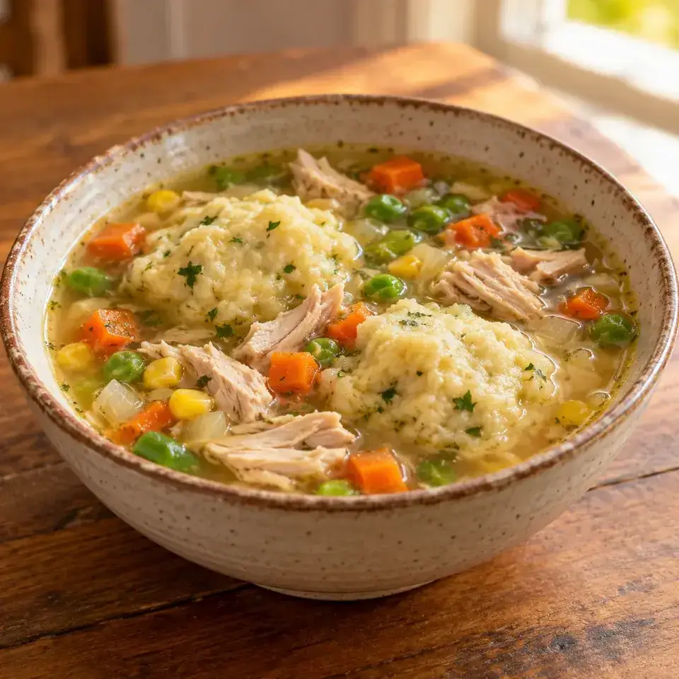 Leftover Turkey Soup with Potato Drop Dumplings — serving inspiration