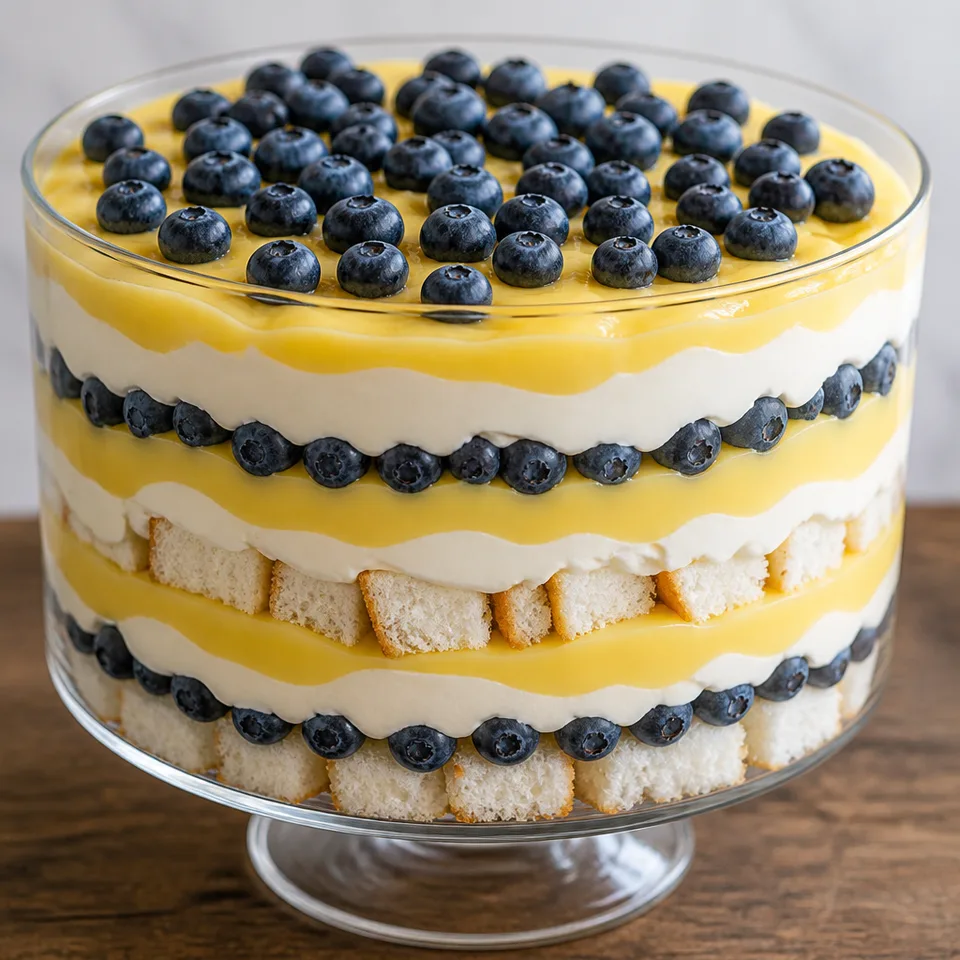 Lemon Blueberry Trifle Recipe — serving inspiration