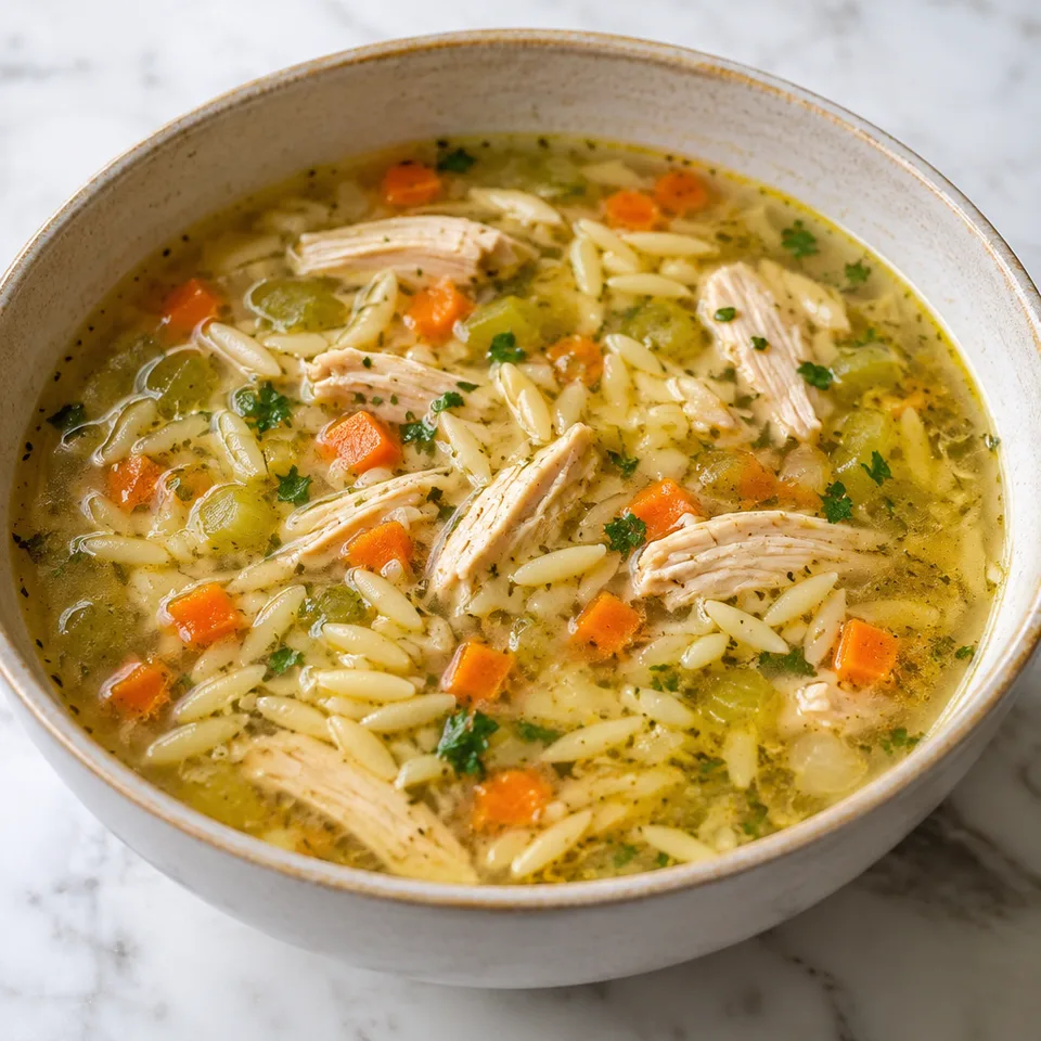 Lemon Chicken Orzo Soup — serving inspiration