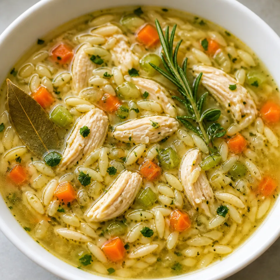 Lemon Chicken Soup with Orzo — serving inspiration