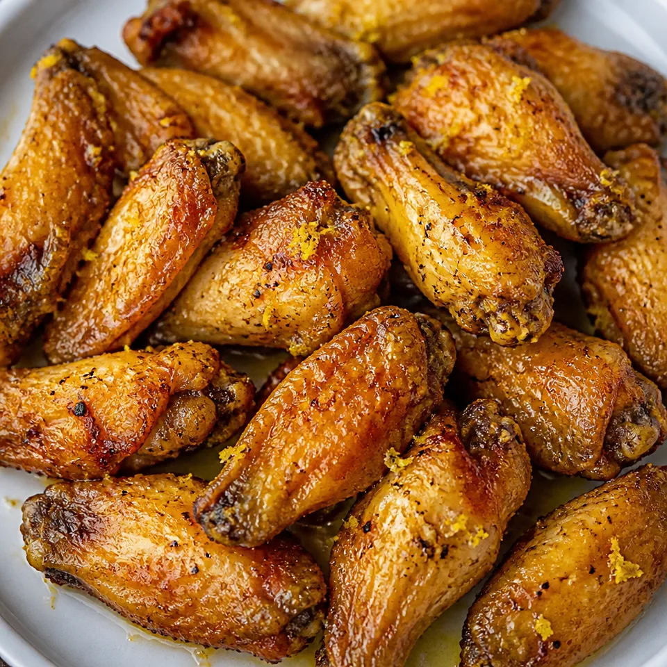 Lemon & Garlic Baked Chicken Wings — serving inspiration