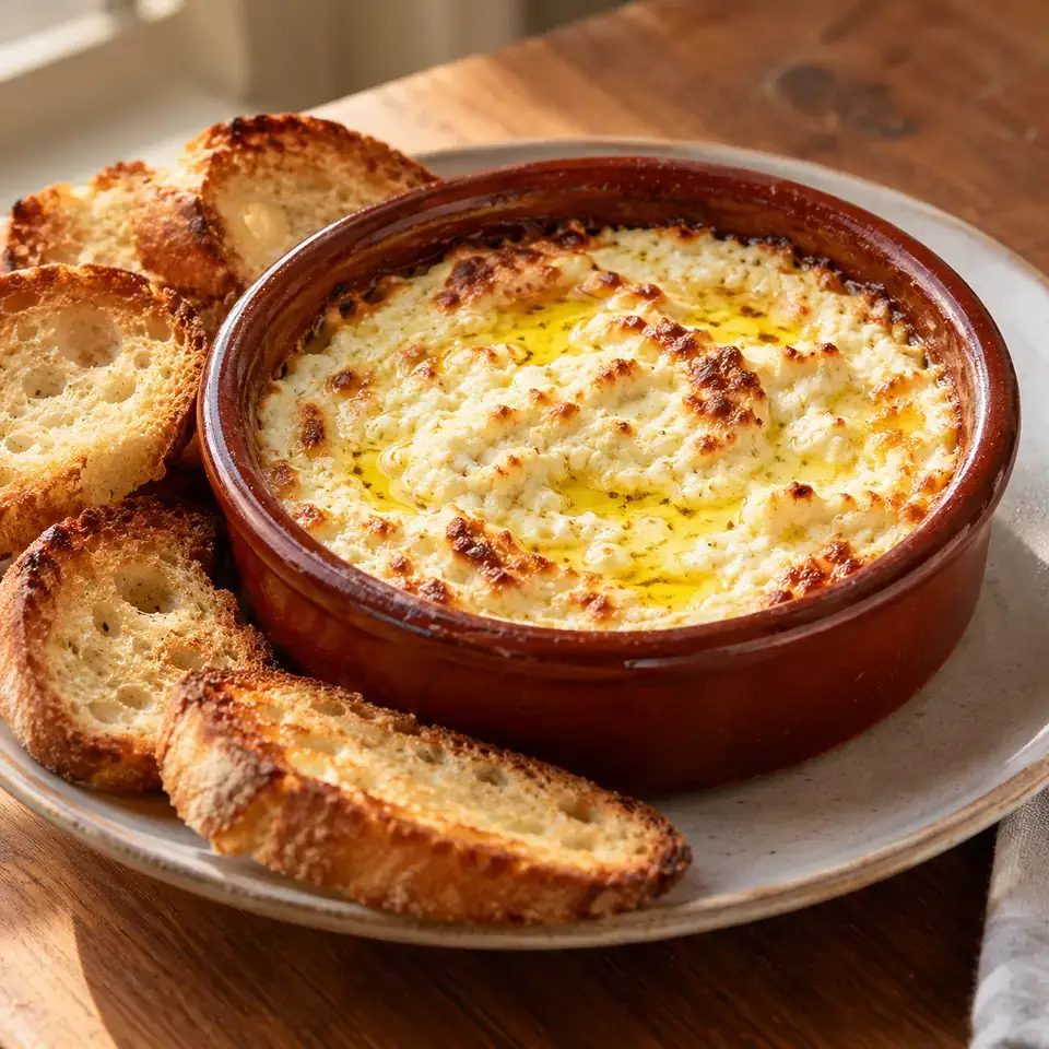 Lemon Garlic Baked Ricotta — serving inspiration