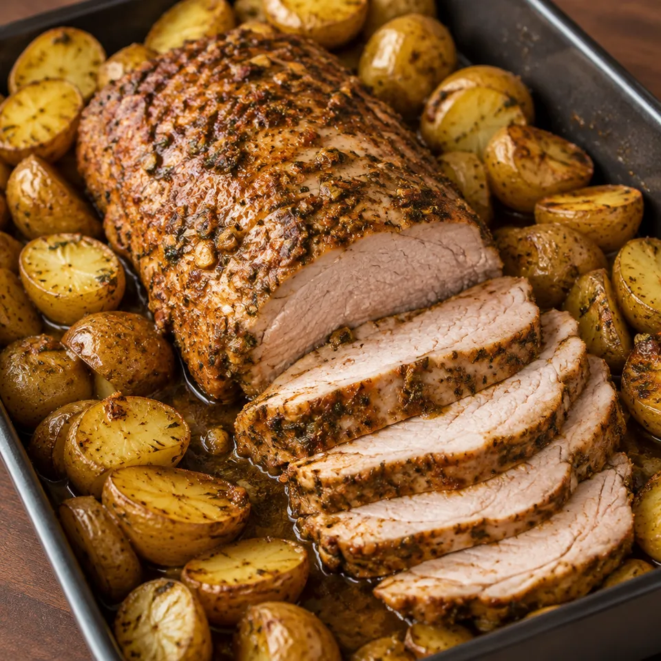 Lemon Garlic Pork Roast — serving inspiration