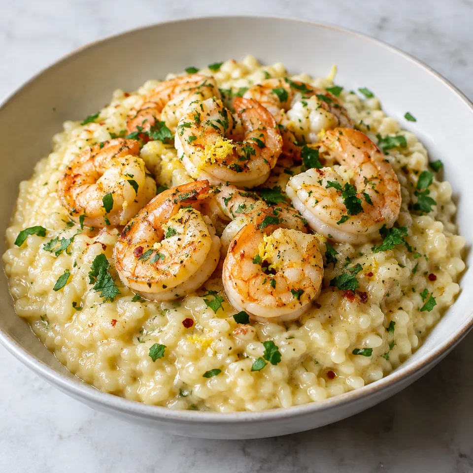 Lemon Garlic Shrimp Risotto — serving inspiration