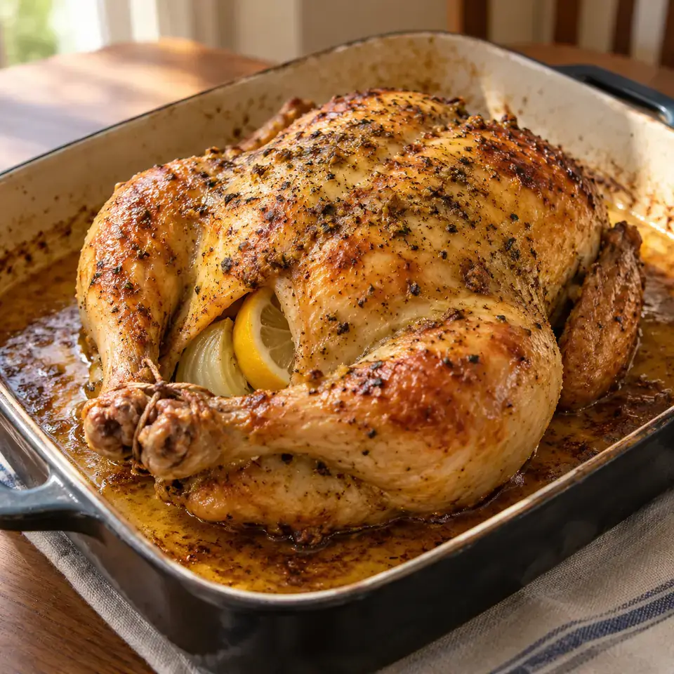 Lemon Roasted Chicken — serving inspiration