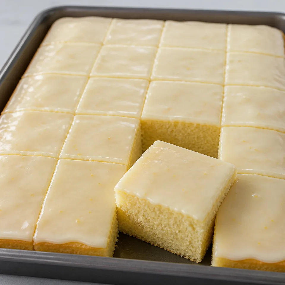 Lemon Sheet Cake — serving inspiration