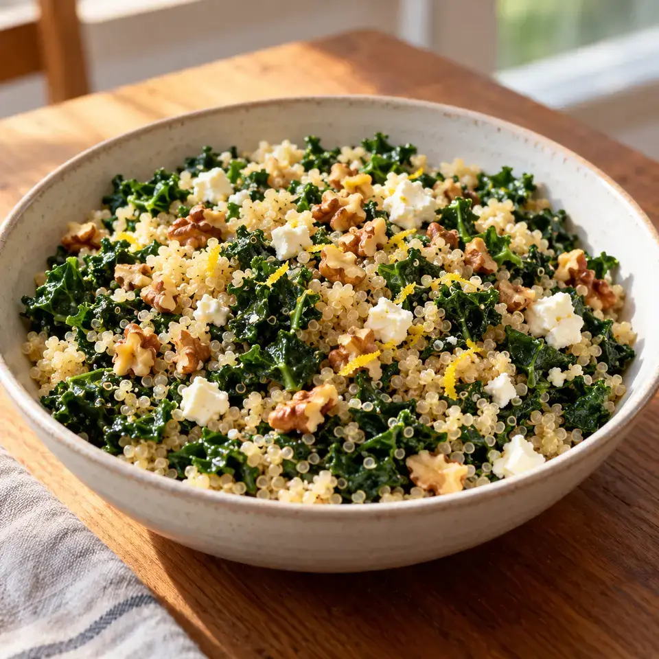 Lemony Kale and Quinoa Salad — serving inspiration