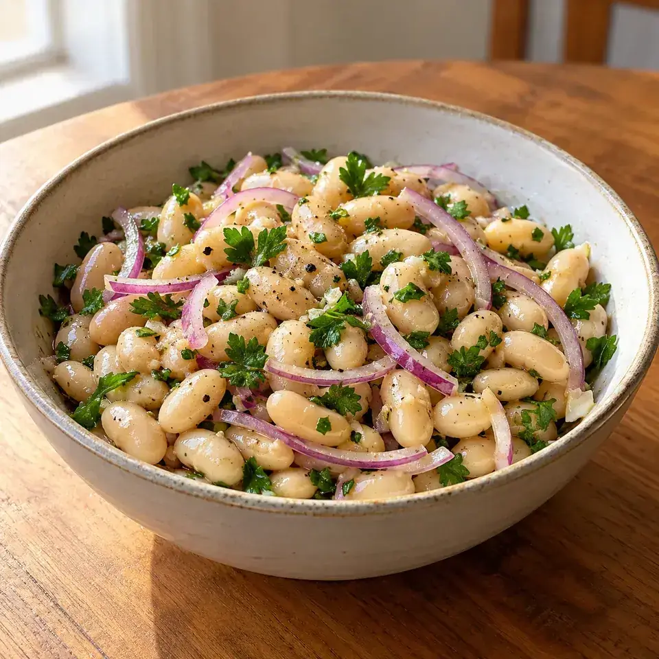 Lemony White Bean Salad — serving inspiration