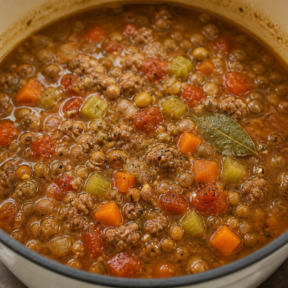 Lentil Sausage Soup — serving inspiration