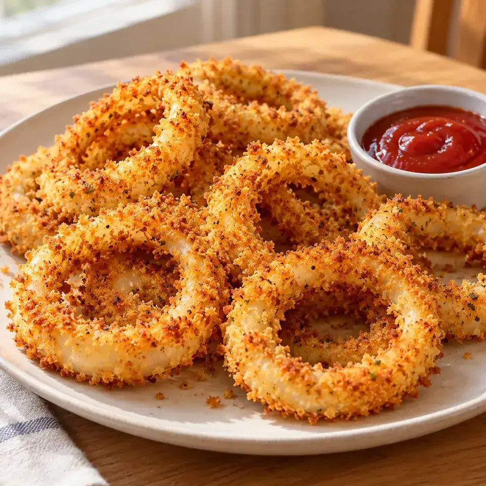 Light & Crispy Baked Onion Rings — serving inspiration