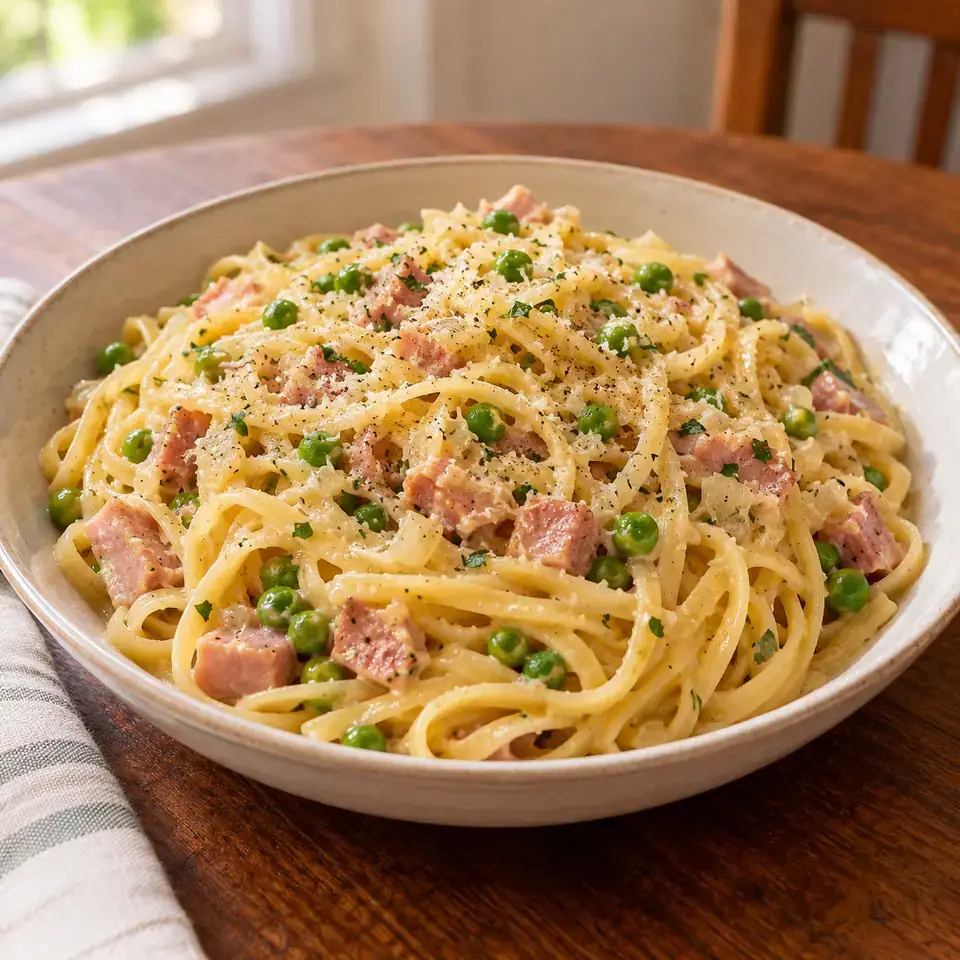 Linguine Carbonara — serving inspiration