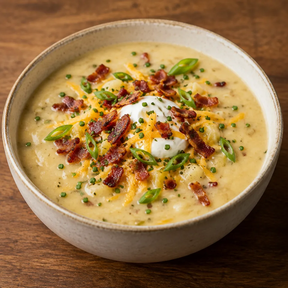 Loaded baked potato soup — serving inspiration