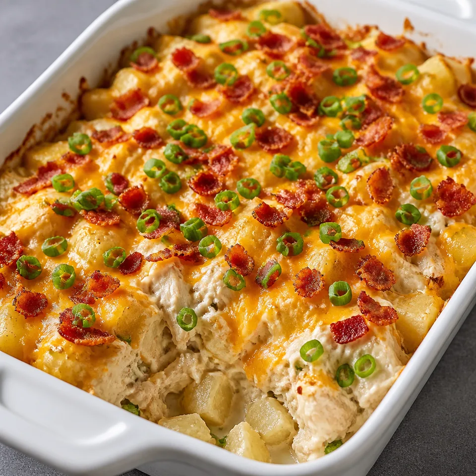 Loaded Potato Chicken Casserole — serving inspiration
