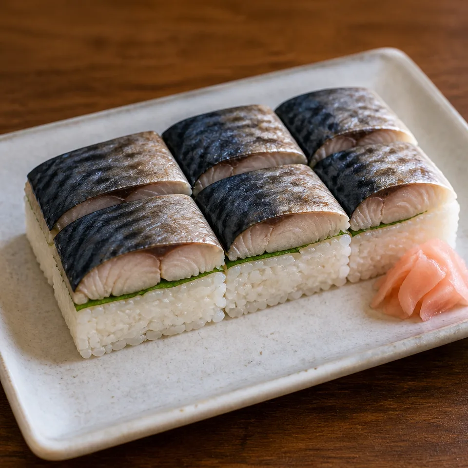 Mackerel Pressed Sushi (Saba Oshizushi) — serving inspiration
