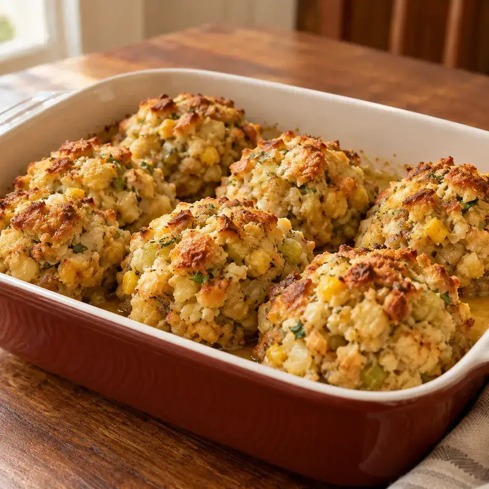 Make Ahead Corn Stuffing Recipe — serving inspiration