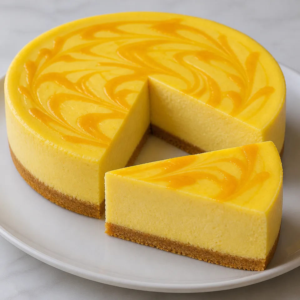 Mango Cheesecake — serving inspiration