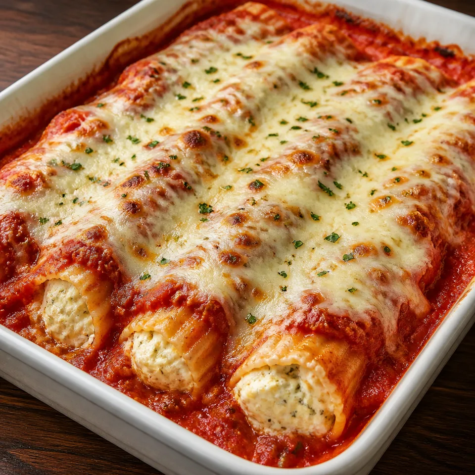 Manicotti — serving inspiration