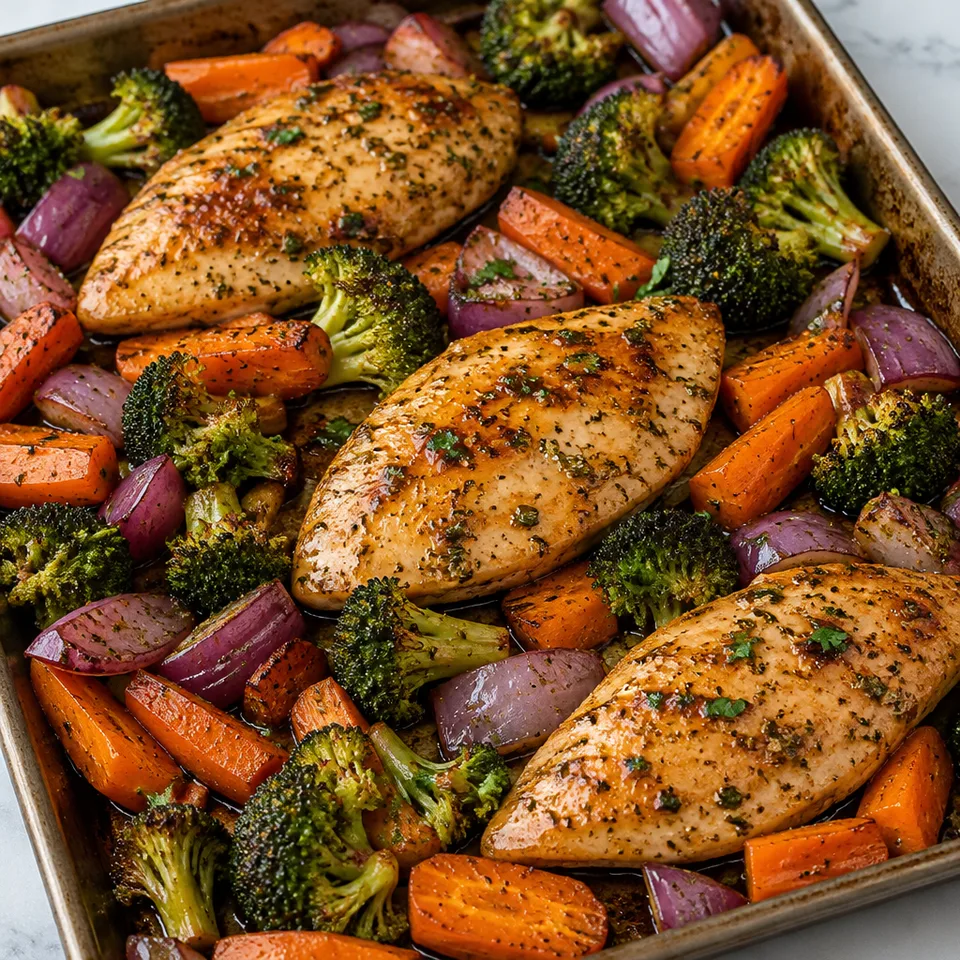 Maple Dijon Chicken and Vegetables — serving inspiration