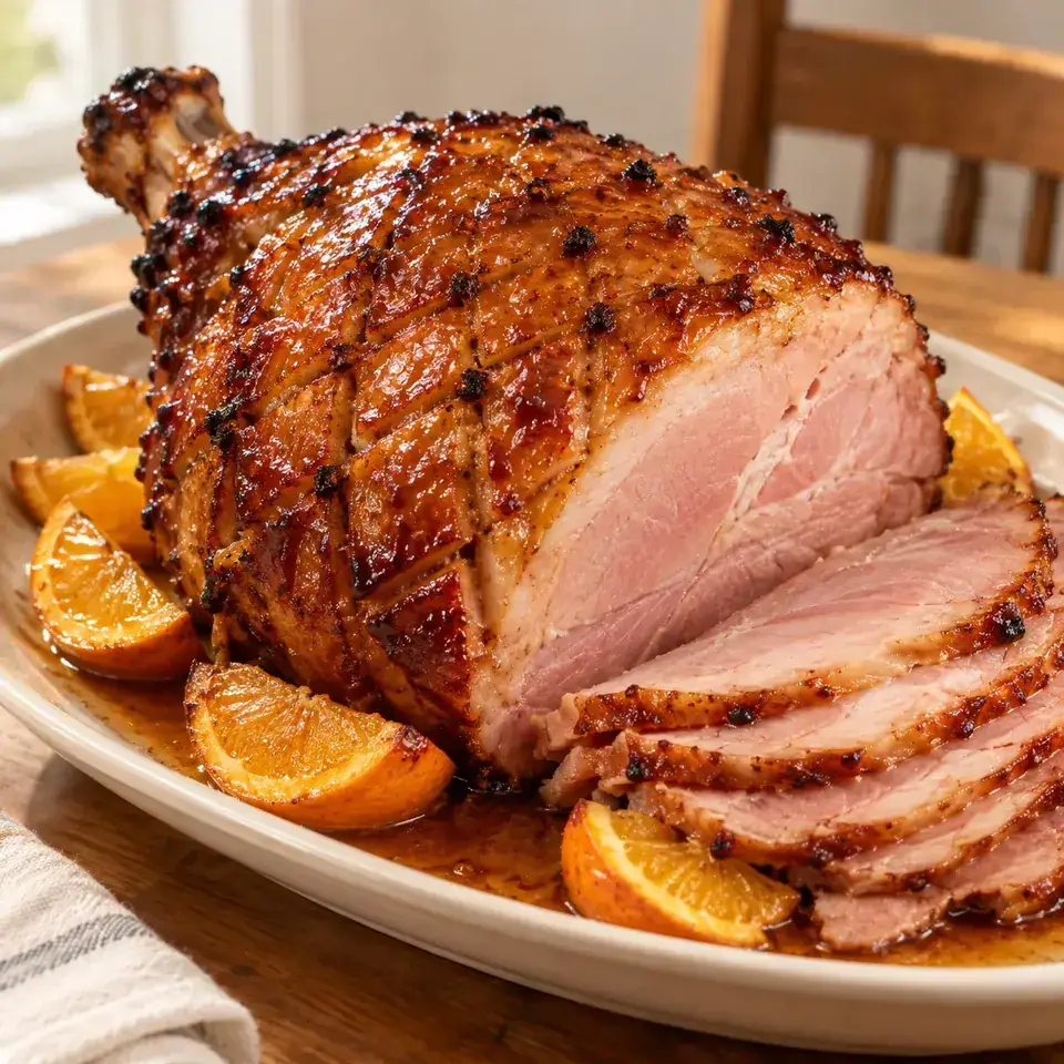 Maple Glazed Ham — serving inspiration