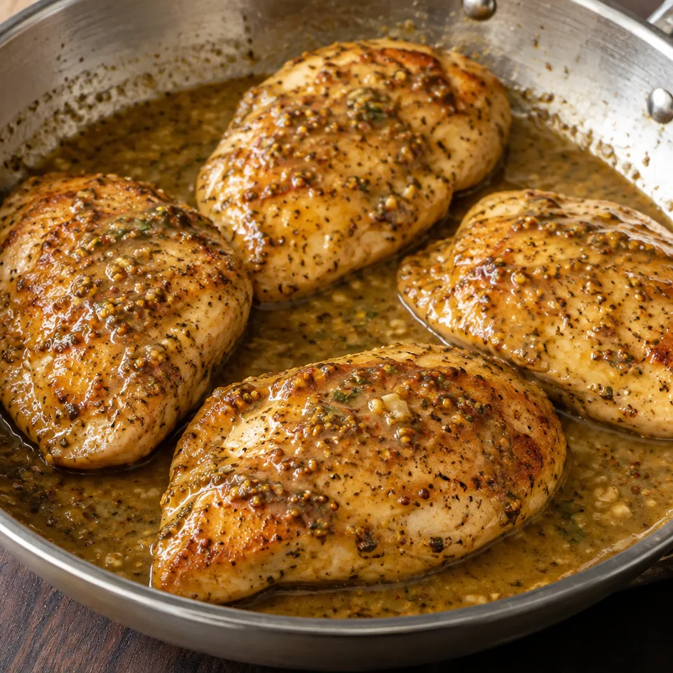 Maple-Mustard Skillet Chicken — serving inspiration