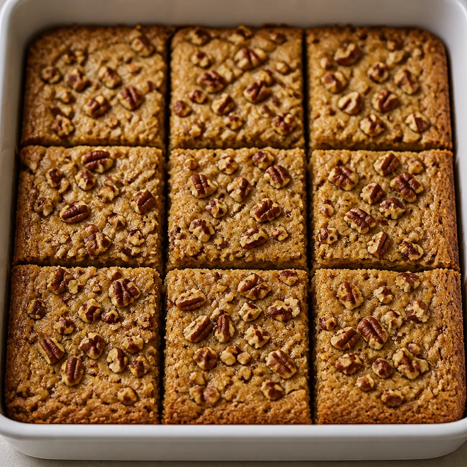 Maple Pecan Bars — serving inspiration