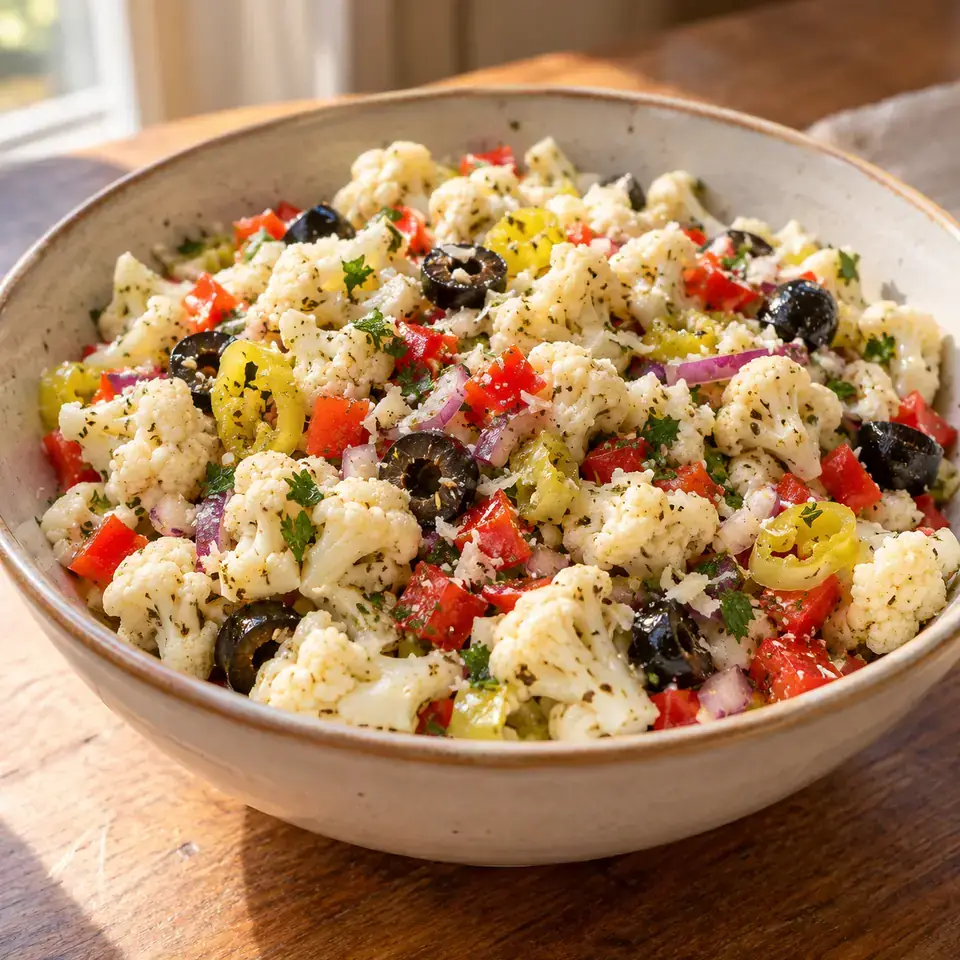 Marinated Cauliflower Salad — serving inspiration