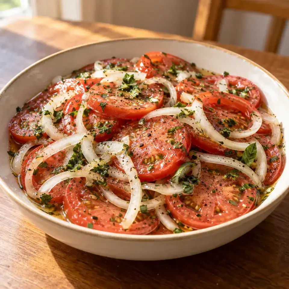 Marinated Tomatoes — serving inspiration