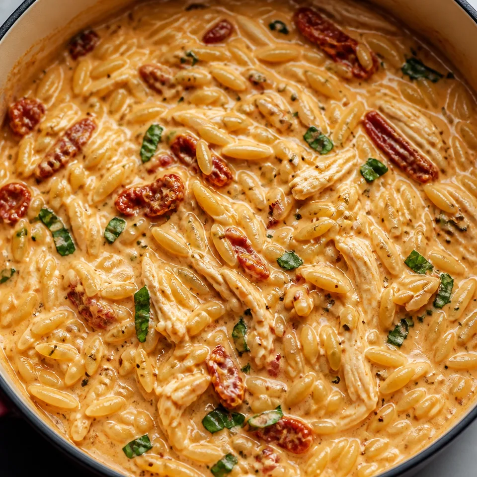 Marry Me Chicken Orzo — serving inspiration