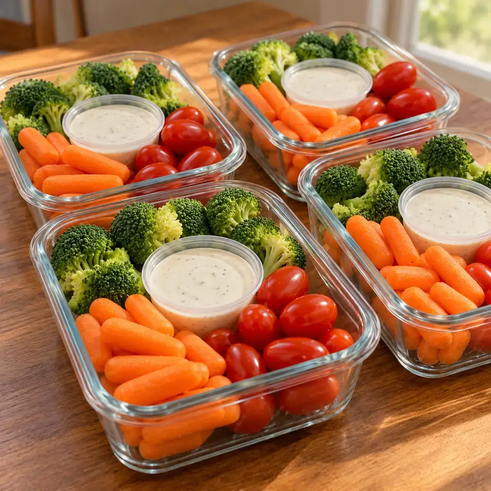 Meal Prep Vegetable Snack Packs — serving inspiration