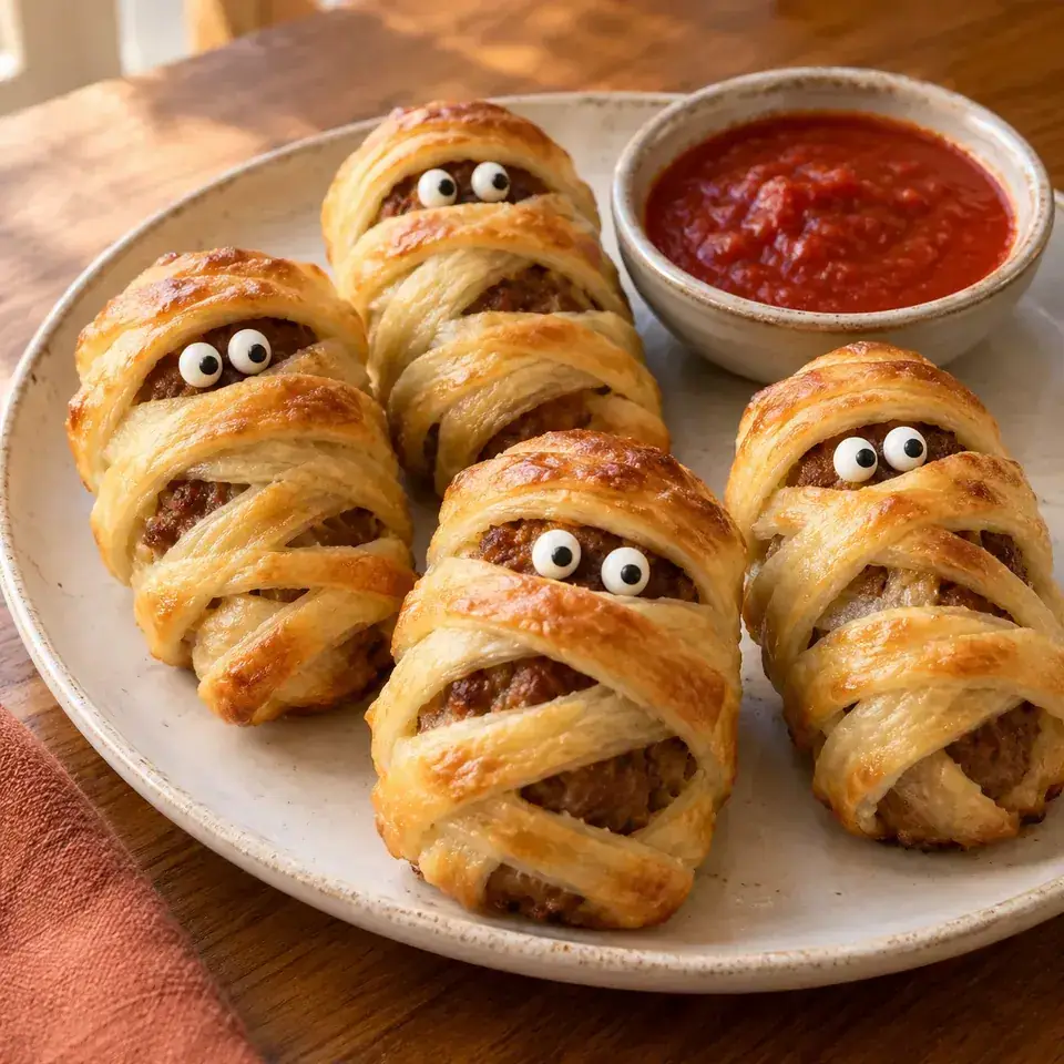 Meatball Mummies — serving inspiration