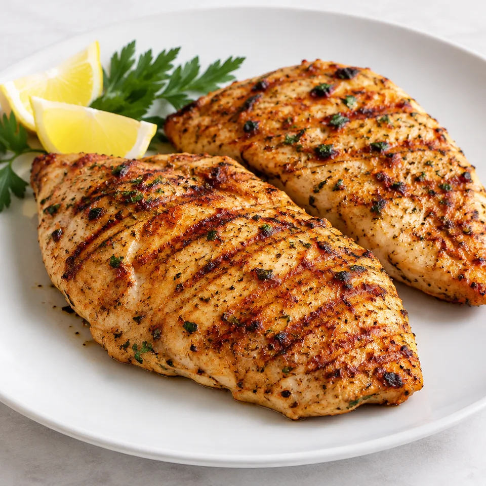 Mediterranean Grilled Chicken Breasts — serving inspiration