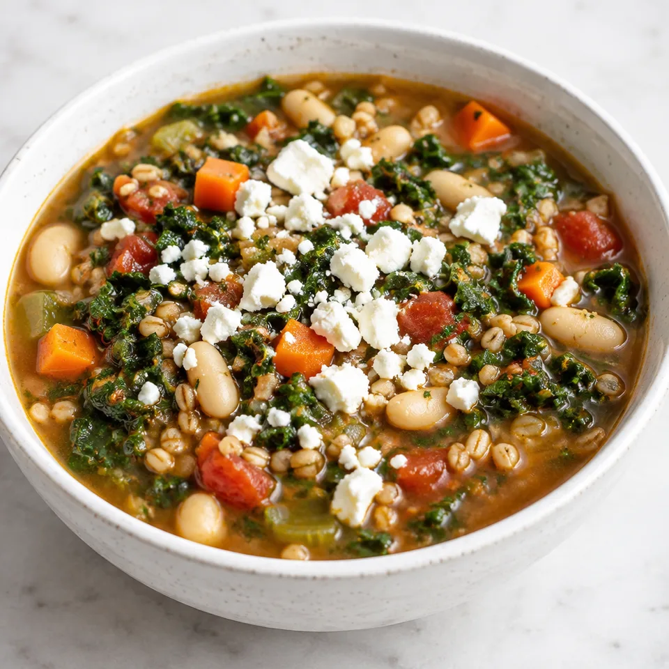 Mediterranean Kale, Cannellini and Farro Stew — serving inspiration