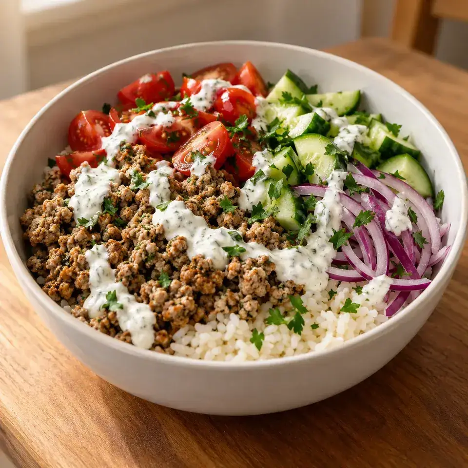 Mediterranean Turkey Bowls — serving inspiration