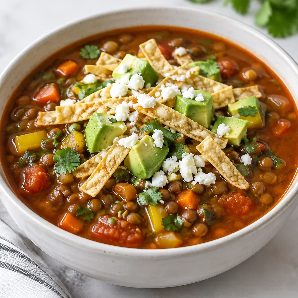 Mexican Lentil Soup — serving inspiration