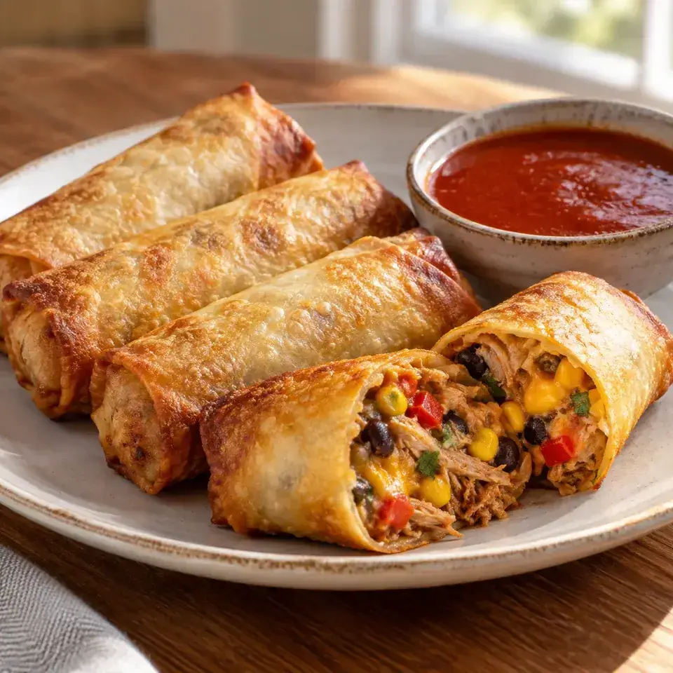 Mexican Spring Rolls (Egg Rolls) — serving inspiration