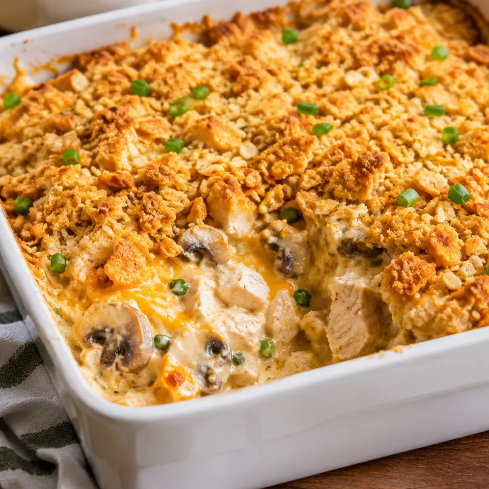 Million Dollar Chicken Casserole — serving inspiration
