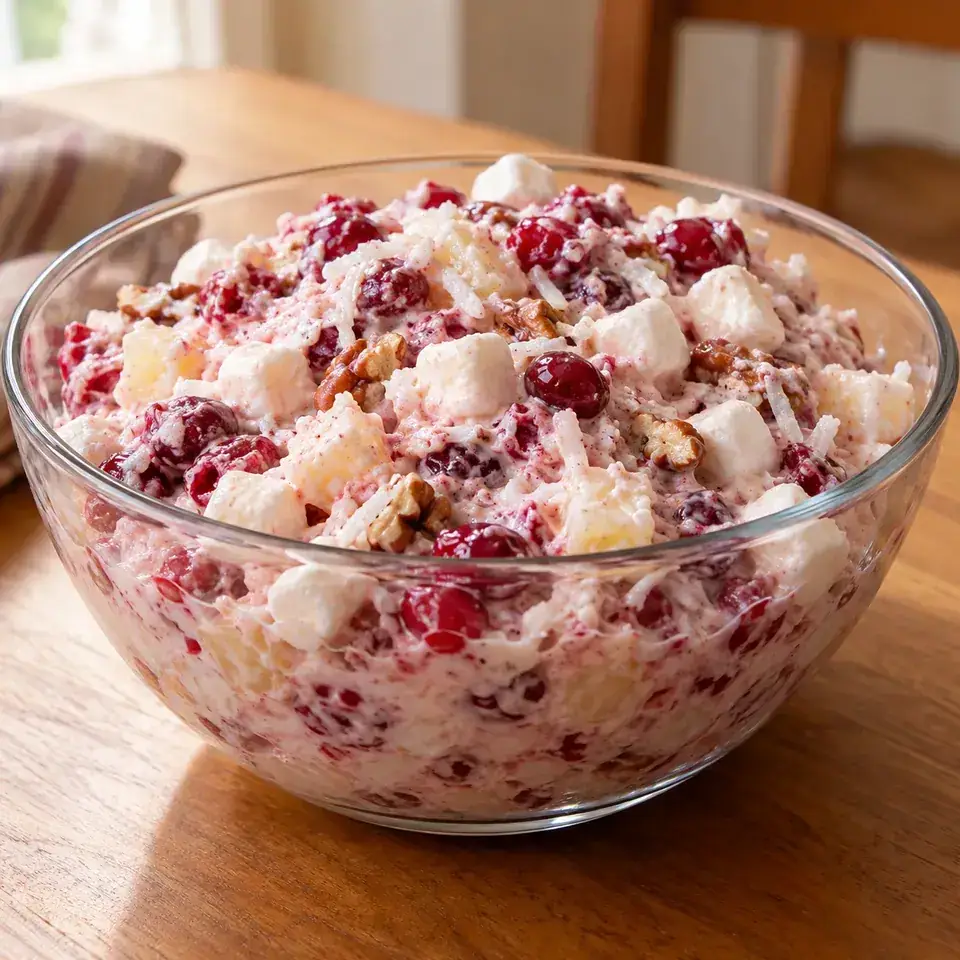 Millionaire Cranberry Salad — serving inspiration