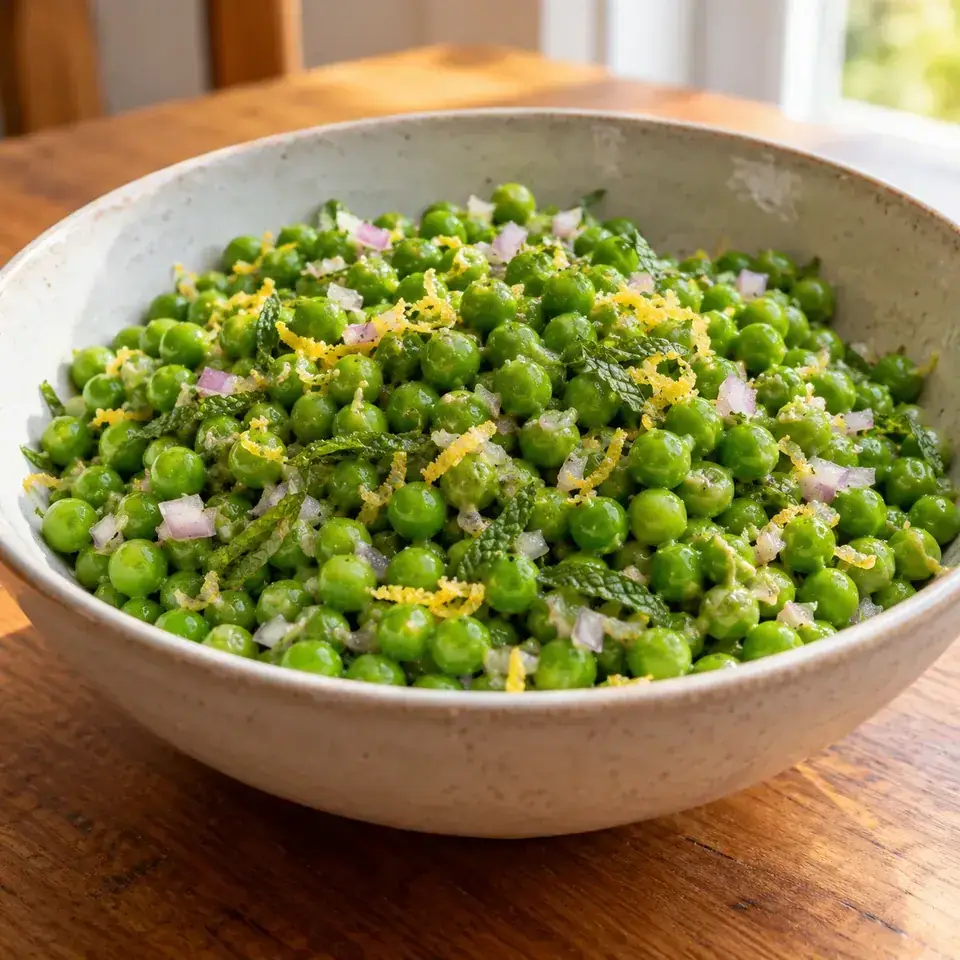 Minty Pea Salad — serving inspiration