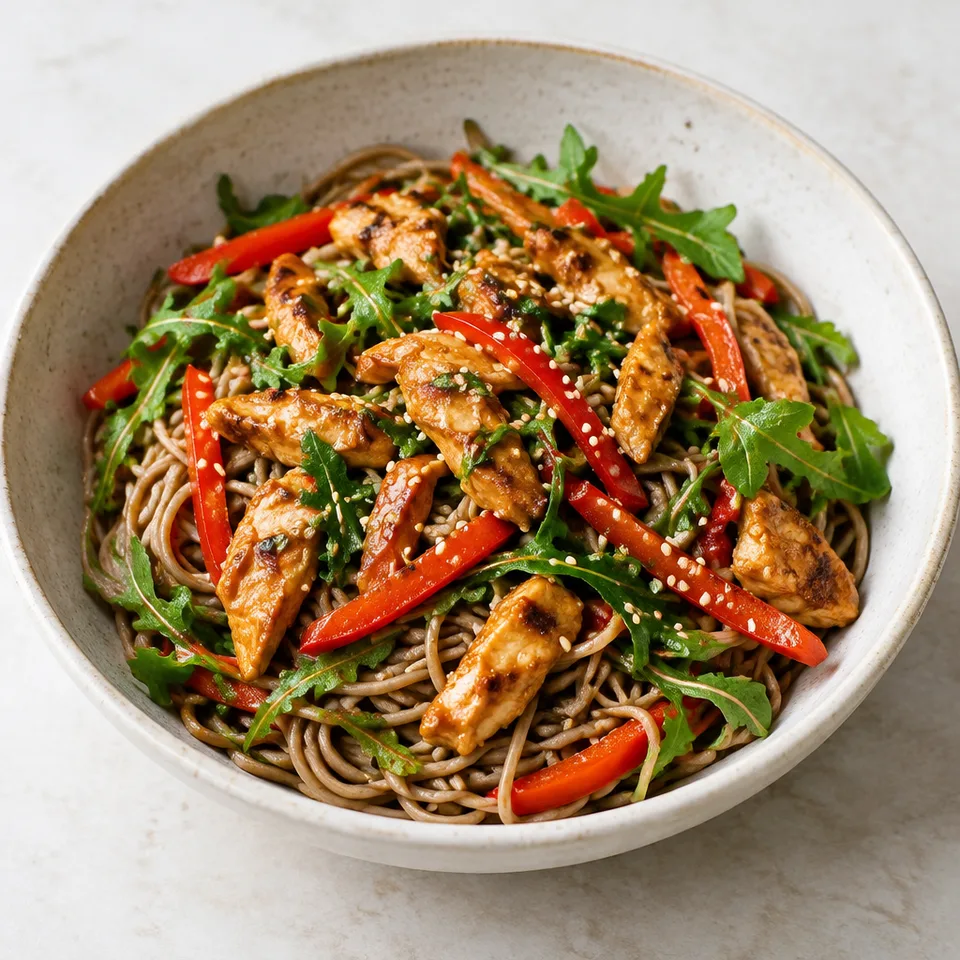 Miso Chicken Soba Noodles — serving inspiration