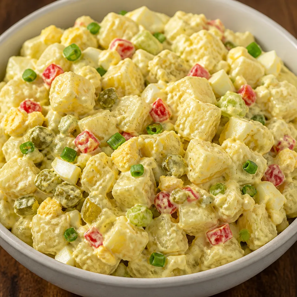 Mom’s Texas-Style Potato Salad (With Mustard, Eggs & Pickles) — serving inspiration